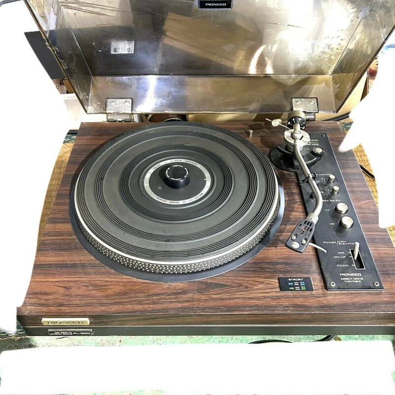 Pioneer ターンテーブル PL-1200 オーディオ機器 パイオニア レコードプレーヤー 動作品 ジャンク (B4672)