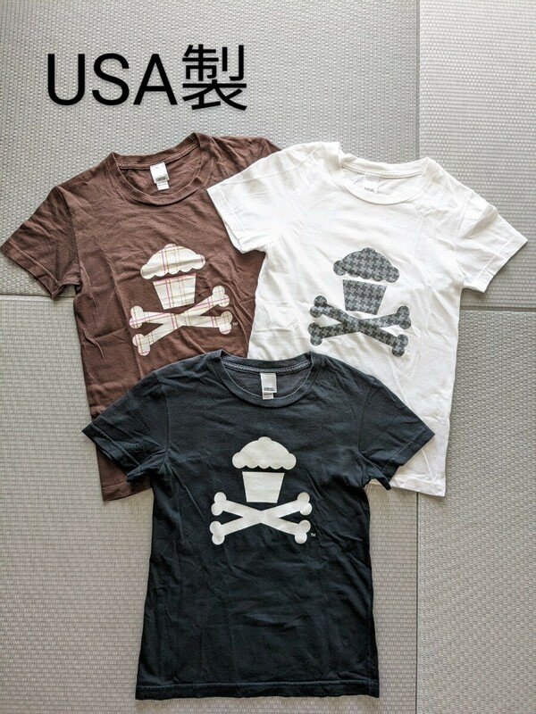 JOHNNY CUPCAKES アメリカ製 Tシャツ 3枚セット アメアパ 半袖 ジョニーカップケーキ US製