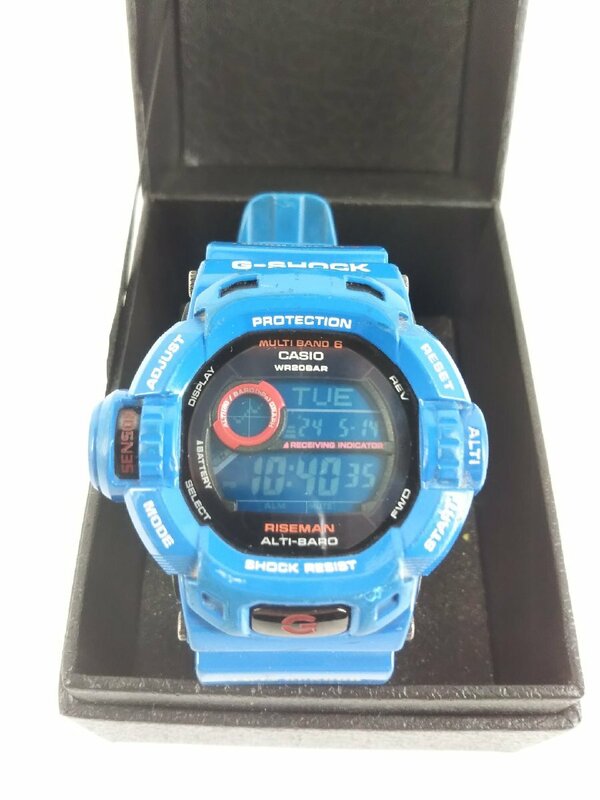 CASIO G‐SHOCK GW-9200BLJ RISEMAN 青 腕時計 カシオ ジーショック デジタル時計 電波ソーラー メンズ