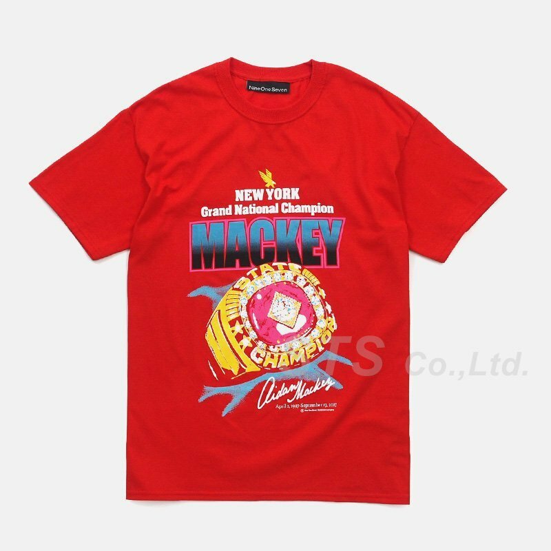 Nine One Seven - Mackey Championship T-Shirt 赤M ナイン ワン セブン - マッキー チャンピオンシップ ティーシャツ 2018SS