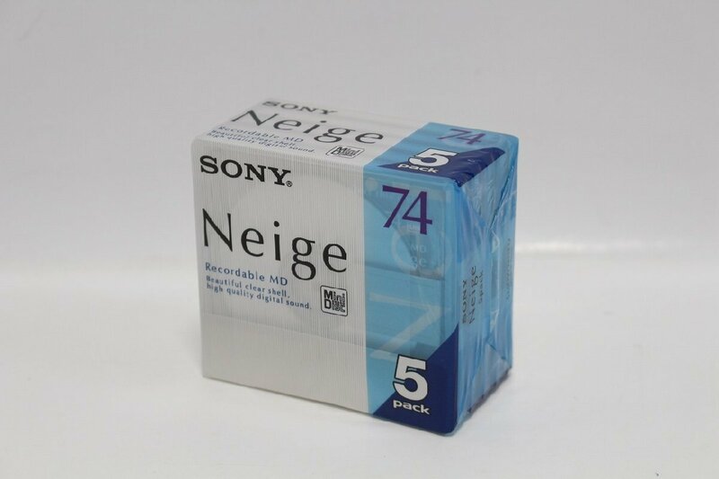 未開封 SONY Neige MD 74分 5枚セット5MDW74NED 録音用ミニディスク ソニー 5-G053/1/60P