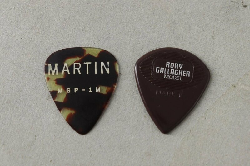 ギターピック 2点 ロリー・ギャラガー Rory Gallagher Model MARTIN MGP-1M 5-C116/1/60P