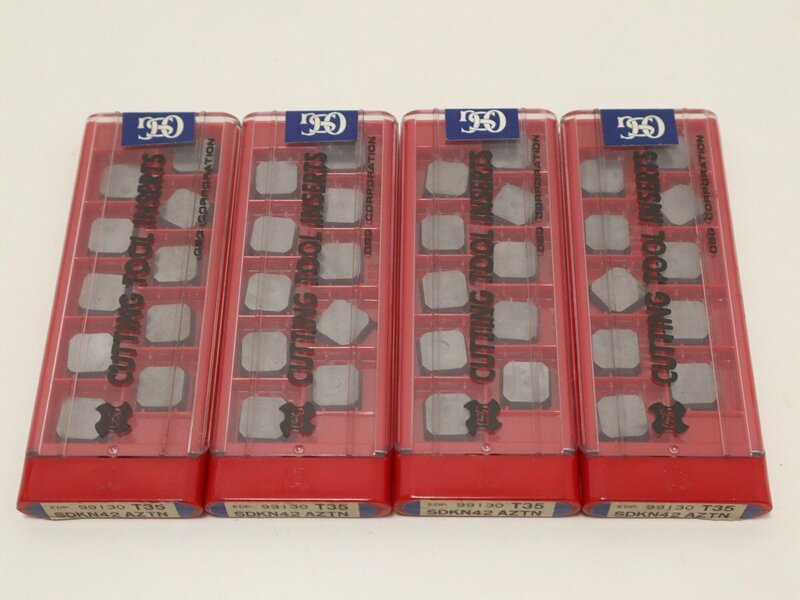【未使用保管品】OSG SDKN42AZTN T35 チップ 10個 4ケース 旋盤 工具 5-A066/1/60L