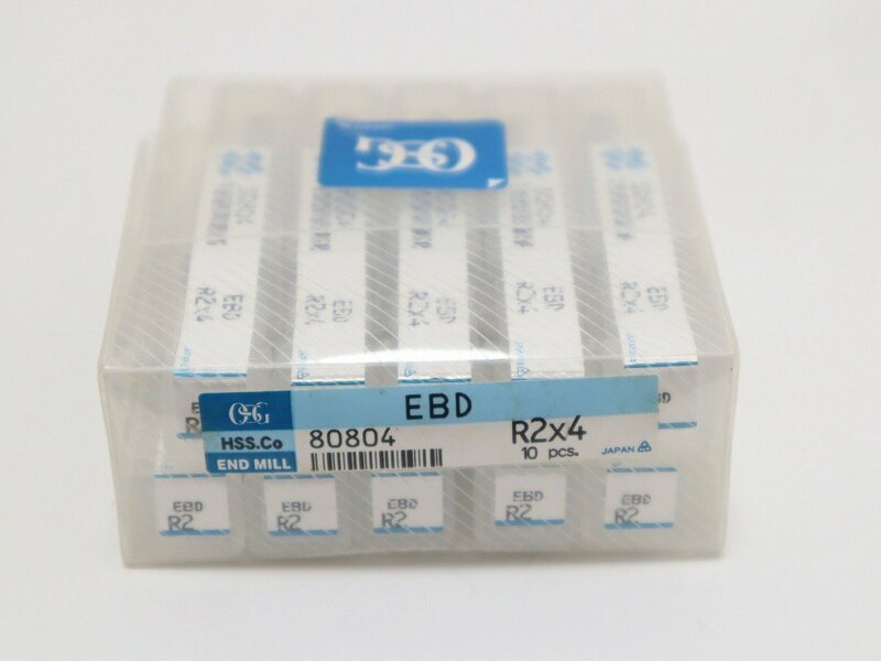 【未使用保管品】OSG EBD R2×4 80804 エンドミル 1ケース 10本 旋盤 工具 5-A125/1/60P
