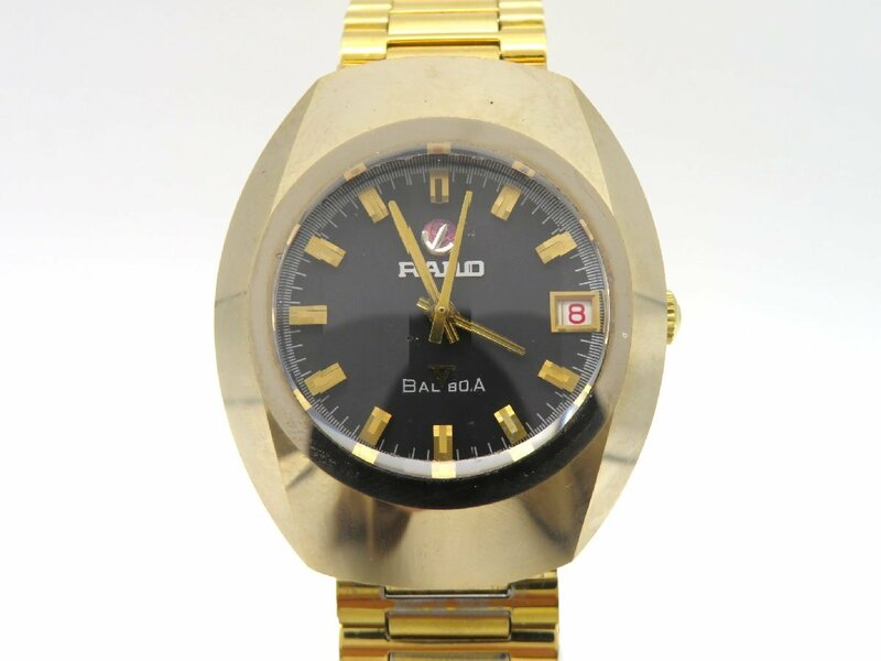 1円◆ジャンク◆ ラドー G1042050 バルボア グレー 自動巻き ユニセックス 腕時計 L52512