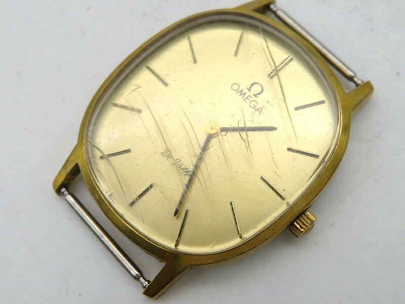 1円◆稼働◆ オメガ デビル ゴールド 手巻き ユニセックス 腕時計 N16502