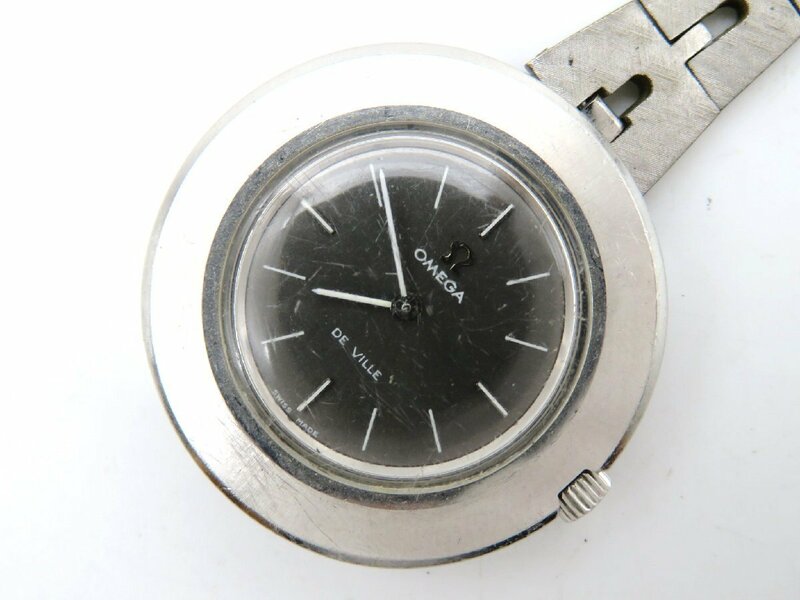 1円◆稼働◆ オメガ デヴィル ブラック 手巻き ユニセックス 腕時計 Ｎ14208