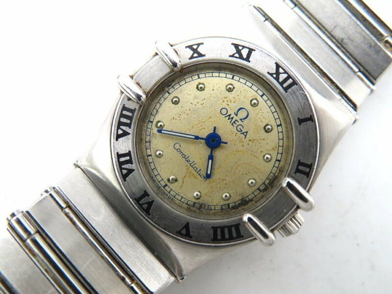 1円◆稼働◆ オメガ コンステレーション ゴールド クオーツ レディース 腕時計 N18106