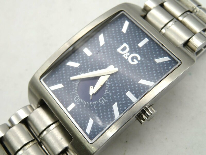 1円◆稼働◆ ドルチェ＆ガッバーナ 青 クオーツ ユニセックス 腕時計 N19401