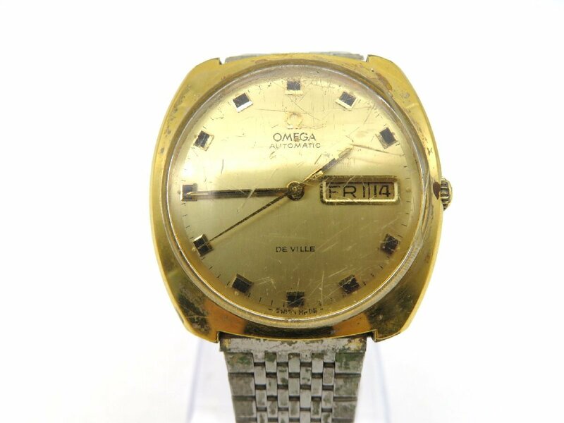 1円◆稼働◆ オメガ ゴールド 自動巻き メンズ 腕時計 O811