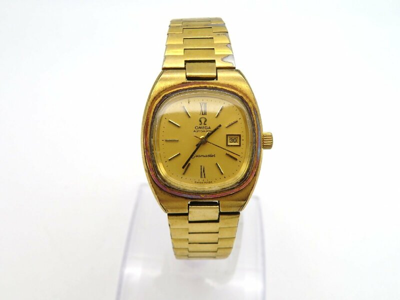 1円◆稼働◆ オメガ シーマスター ゴールド 自動巻き レディース 腕時計 N22906