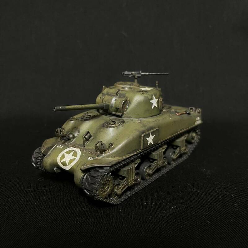 1/48 タミヤ アメリカ M4A1 シャーマン戦車 1944年夏 フランス 完成品★