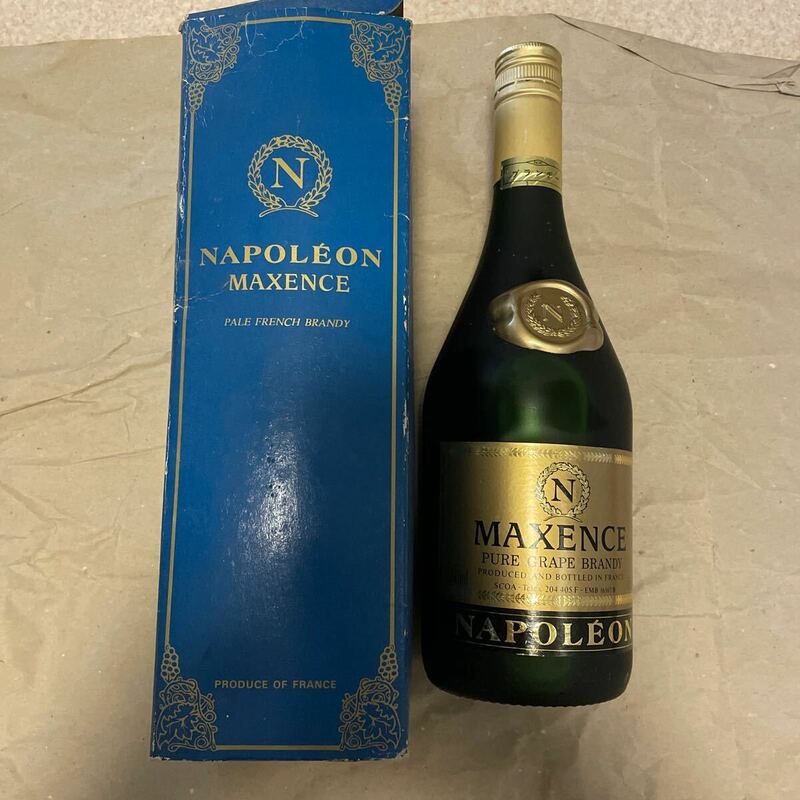 MAXENCE NAPOLEON マクサンス ナポレオン ピュアグレープ ブランデー BRANDY お酒 700ml 40度 グリーンボトル 未開栓