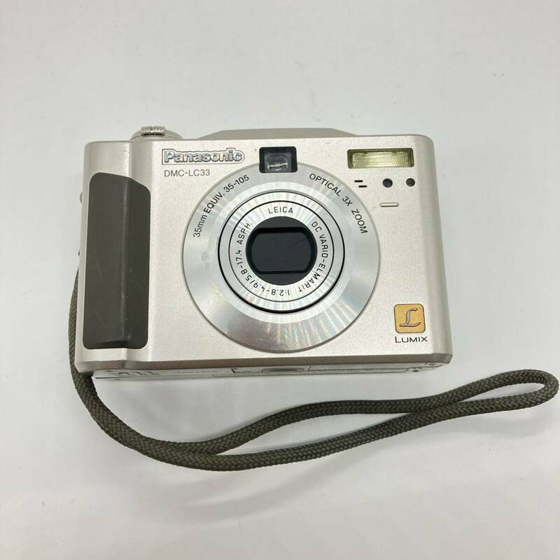 1円〜 4F Panasonic パナソニック デジタルカメラ LUMIX ルミックス DMC-LC33 電池式 動作未確コンパクトカメラ レンズ LEICA 35-105mm