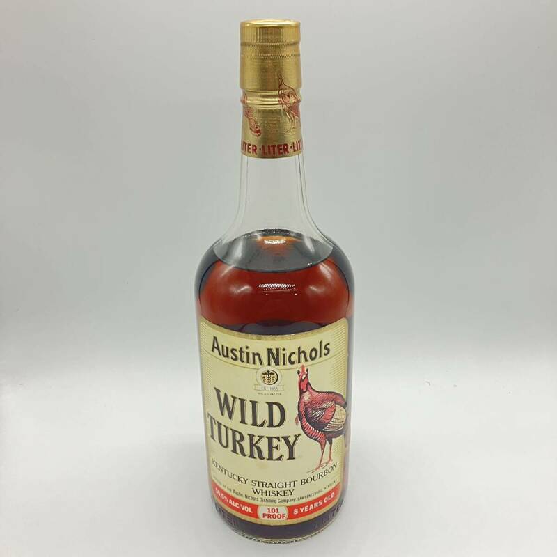 1円〜 4M 【未開封】WILD TURKEY 8年 ウイスキー ワイルドターキー Austin Nichols バーボン 101PROOF アルコール50.5% 古酒 BOURBON 