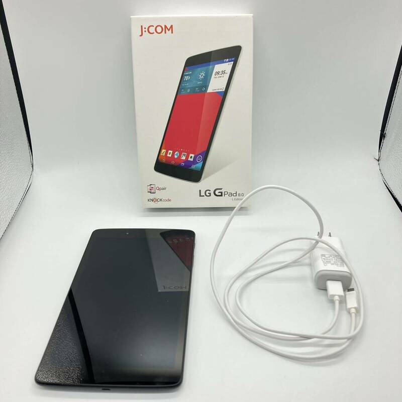 1円〜 5T j;COM タブレット LG Gpad 8.0 L Edition 動作未確認 バッテリー消耗 LGT01 ブラック 箱・ケーブル付き 動画視聴 お子様用 