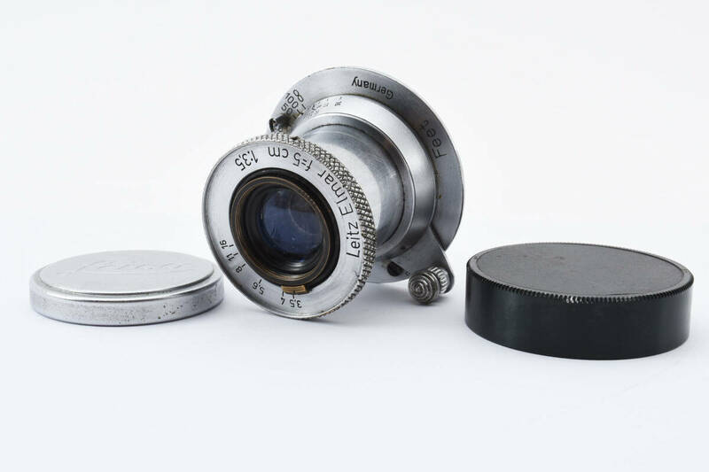 【希少品★】ライカ Leica Elmar 50ｍｍ 5cm F3.5 Lマウント ブルーコート 沈胴 #M10577