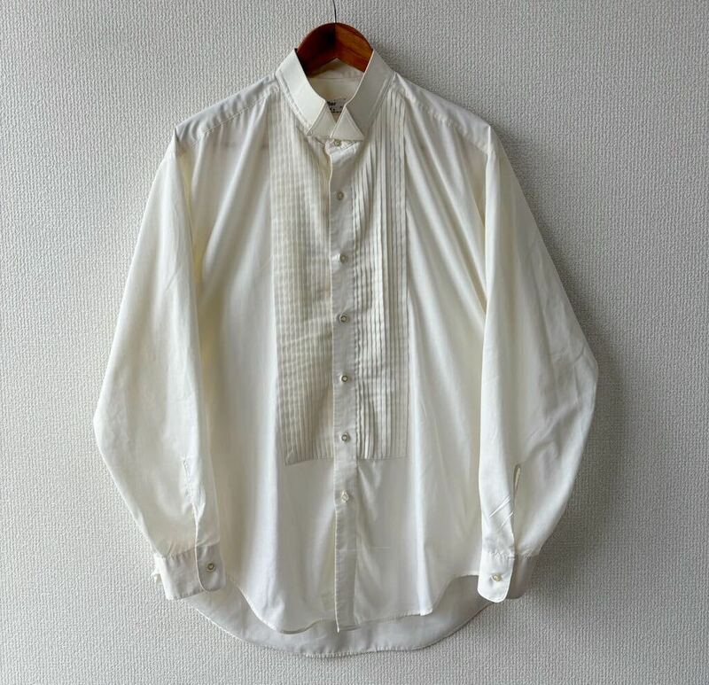 70s after Six ウイングカラー ドレス シャツ XL ビンテージ 長袖