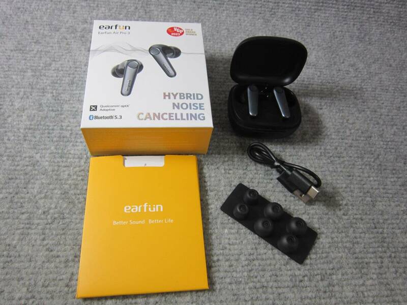 (5185) EarFun Air Pro 3 完全ワイヤレスイヤホン イヤフォン ANC搭載