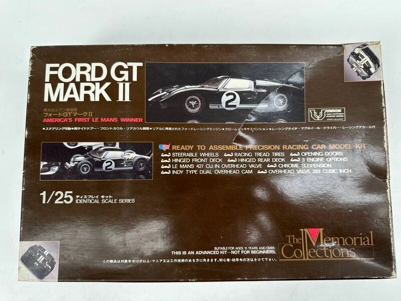 【未組立】プラモデル UNION FORD GT MARK Ⅱ ユニオン フォード GT マークⅡ 1/25（管理No.48）
