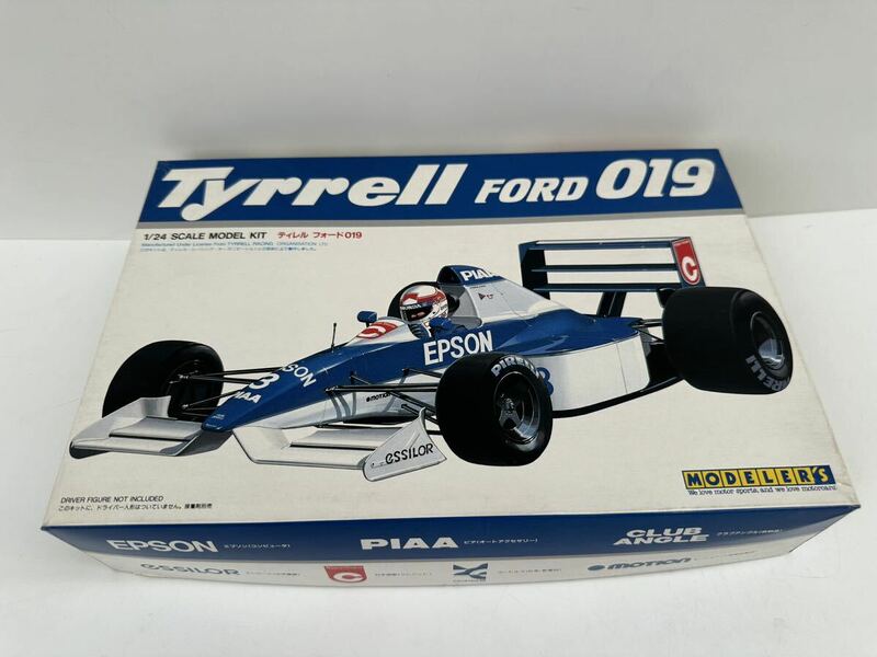 【未組立】プラモデル 1/24 モデラーズ Tyrrell FORD 019 ティレル フォード019 F1 コレクション（管理No.9）