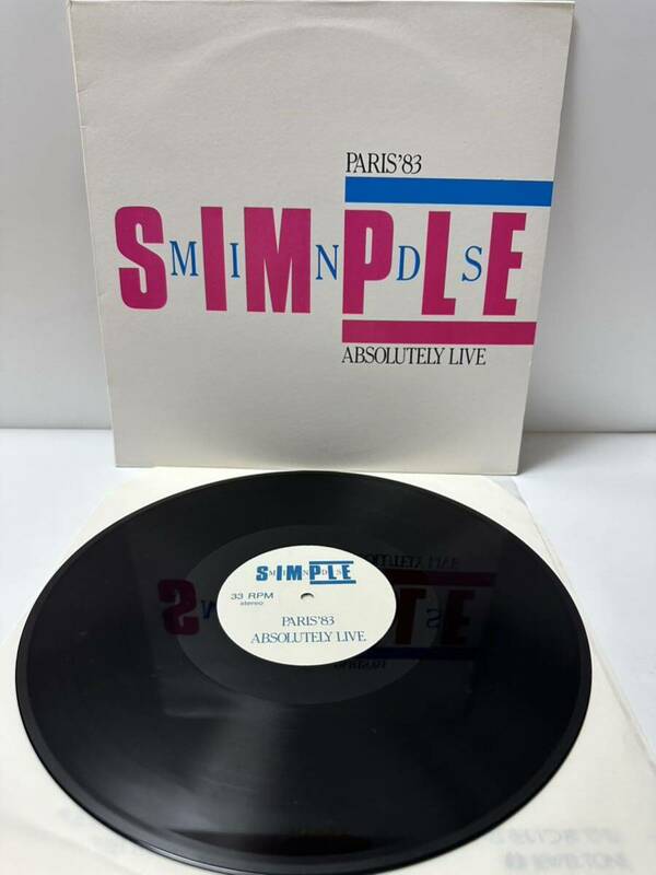 レコード LP SIMPLE MINDSシンプル・マインズ/ABSOLUTELY LIVE PARIS'83（管理No.16）