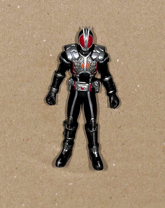 仮面ライダー５５５ アクセルフォーム　ミニソフビ　製品名など詳細不明