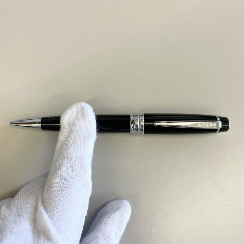 ★CROSS ベイリー ボールペン クロス 回転式 ブラック系 コレクション 筆記具 管5366