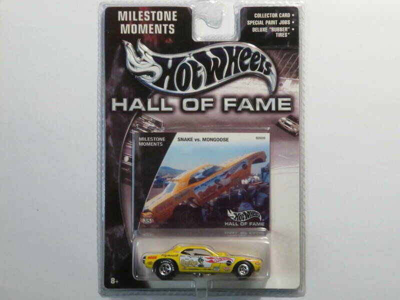 SNAKE　PLYMOUTH BARRACUDA FUNNY CAR　MILESTONE MOMENTS　Hot Wheels　HALL OF FAME