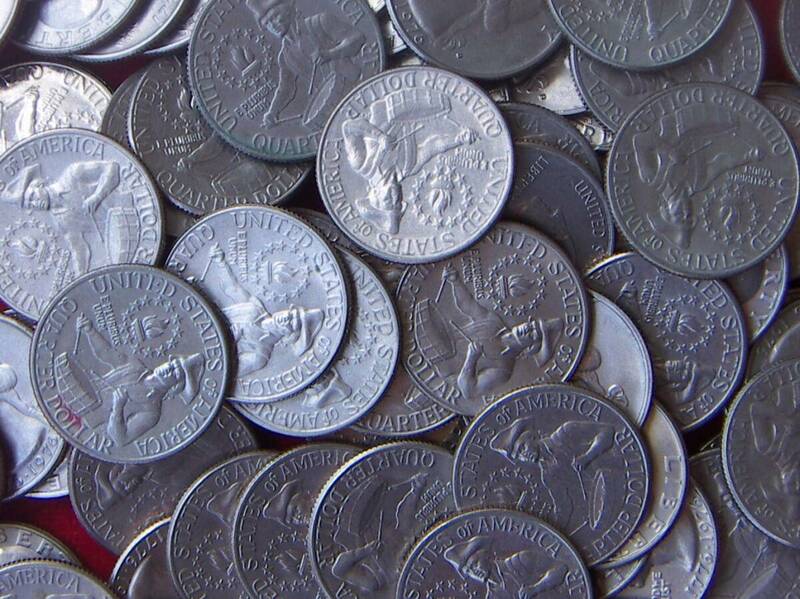 【クォーター】アメリカ 25セント白銅貨 40枚 10ドル 建国200年記念 1776-1976【1,450円即決】