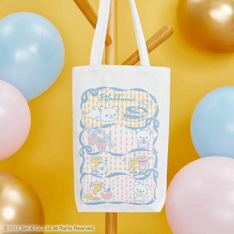 一番くじ＊リラックマ＊Ribbon Filled Party＊D賞＊パーティー トートバッグ＊Rilakkuma＊BANDAI＊IchibanKujiエコバッグ