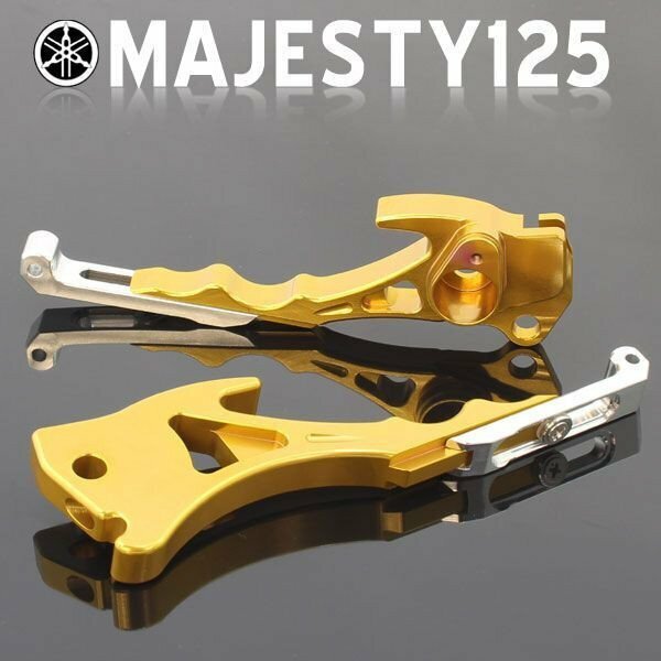 マジェスティ125/FI アルミ削出 ブレーキレバー ゴールド 5CA