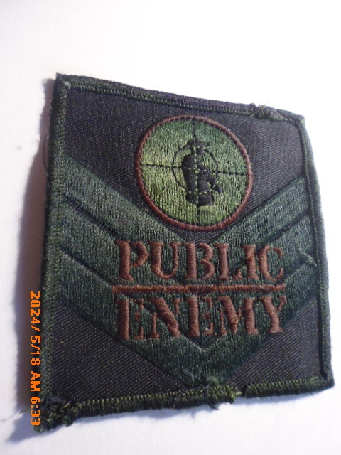 Public Enemy　パブリック・エナミー　ヒップホップのUSED ワッペン　超超貴重品　