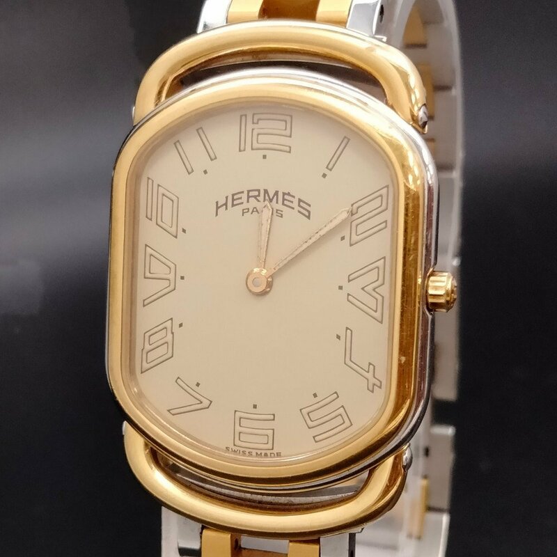 エルメス Hermes 腕時計 動作品 (ラリー) レディース 3050712