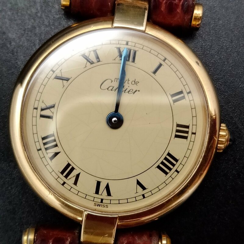 カルティエ Cartier 腕時計 不動品 18(マストヴァンドーム925) レディース 1316031