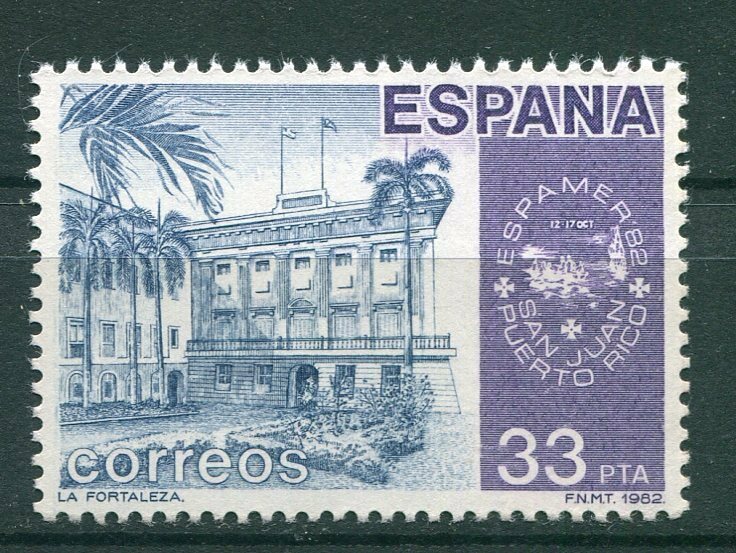 3162◇スペイン　1982年 　切手展　1種完　NH
