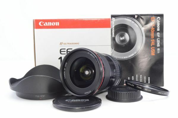 【元箱付き】Canon 広角ズームレンズ EF17-40mm F4L USM フルサイズ対応 ＃D0112405026A