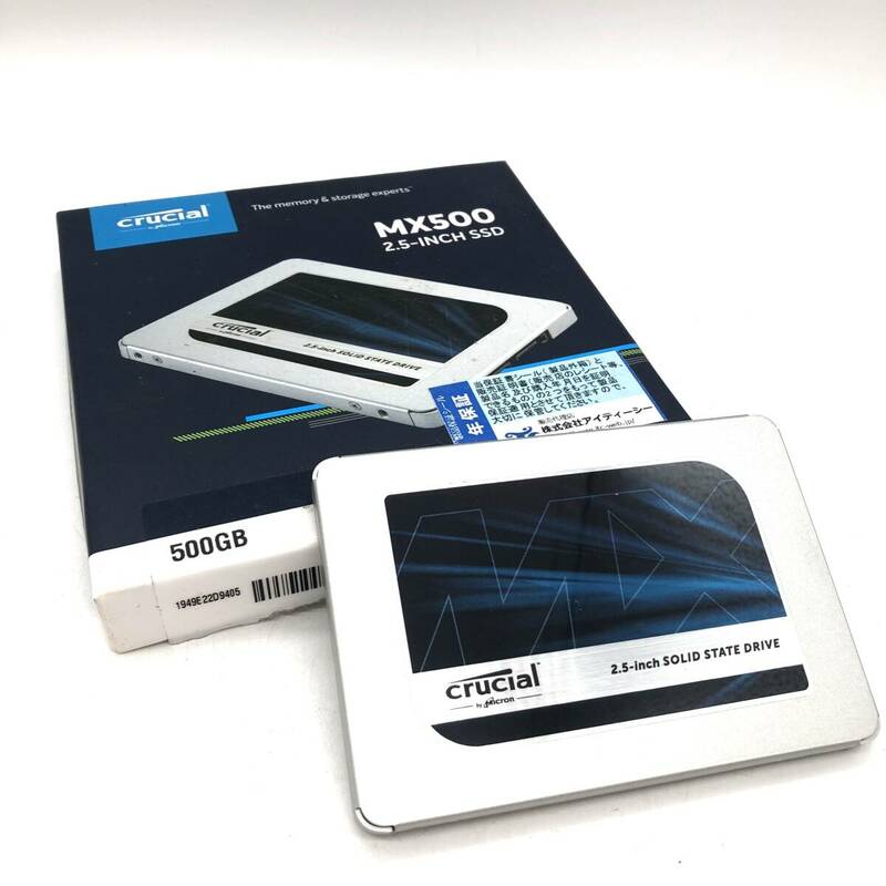 【中古】Crucial SSD CT500MX500SSD1 500GB 2.5inch SATA