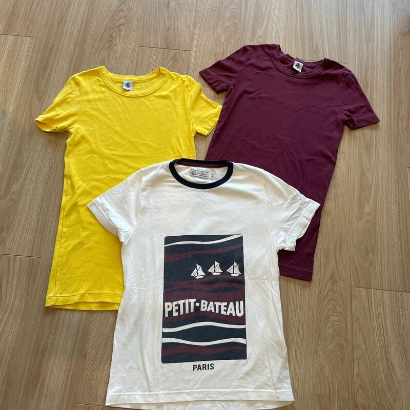 Petit Bateau プチバトー半袖Tシャツ ３枚セットXS 