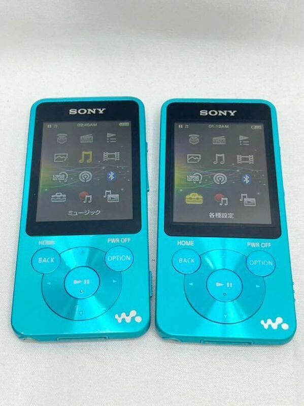 KT0422 SONY/ソニー WALKMAN ウォークマン デジタルウォークマン NW-S784/NW-S785 2点セット ブルー 動作品