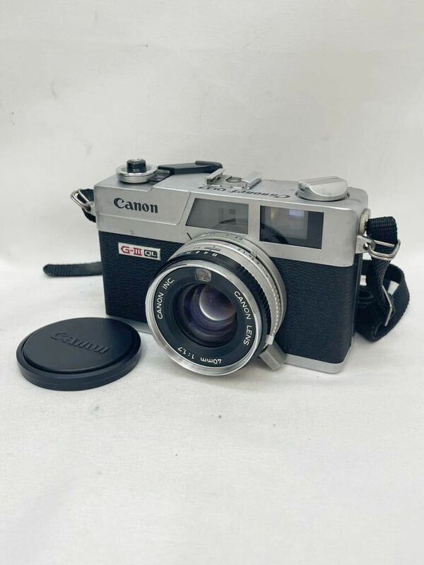 KT0522 Canon/キャノン Canonet QL17 G-Ⅲ レンジファインダー フィルムカメラ ボディ レンズ 40mm 1:1.7