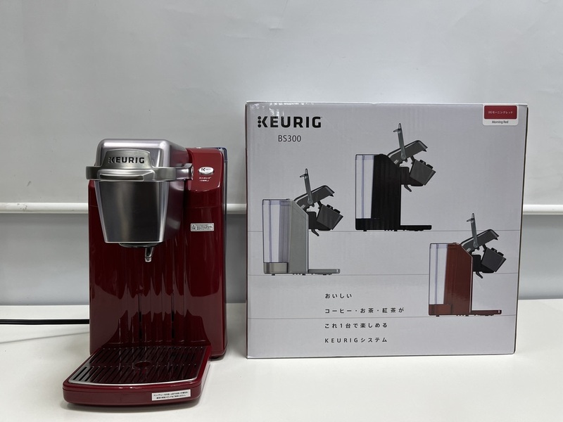 コーヒーマシーン　KEURIG　コーヒーメーカー BS300　モーニングレッド　キューリグ