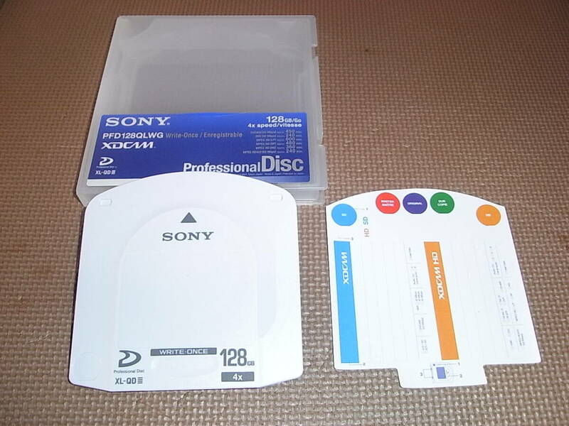 【送料全国一律370円】SONY XDCAM 「PFD128QLWG」 (128GB/4層/アーカイブケースモデル) Professional Disc