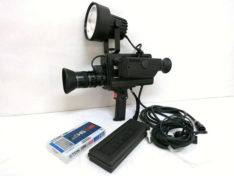 【ジャンク品】TOSHIBA 東芝 カラービデオカメラ IK-2300/EVF-2300/ZL6-110A3/映像撮影/ズームレンズ/約43×37×18cm/124-ZHG29