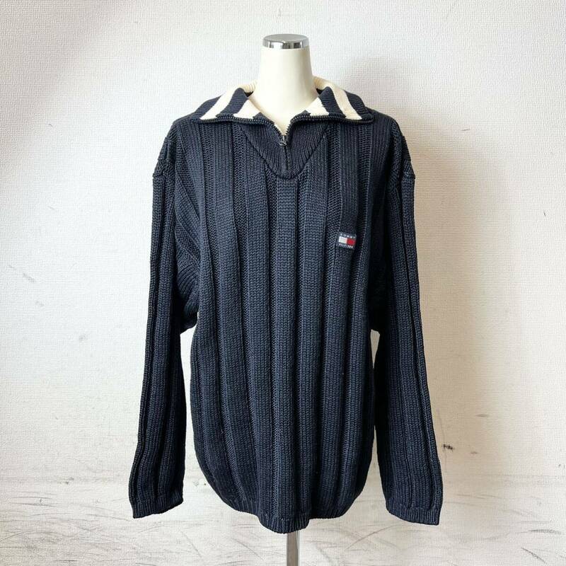 252＊中古品 TOMMY HILFIGER トミー ヒルフィガー ニット セーター XLサイズ 現状品＊