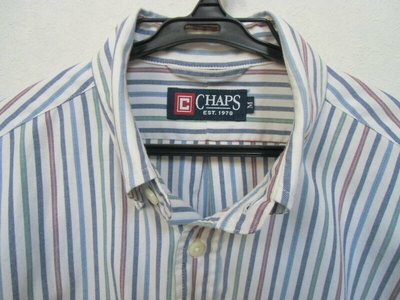 CHAPS チャップス EST1978 メンズ ストライプシャツ 長袖シャツ