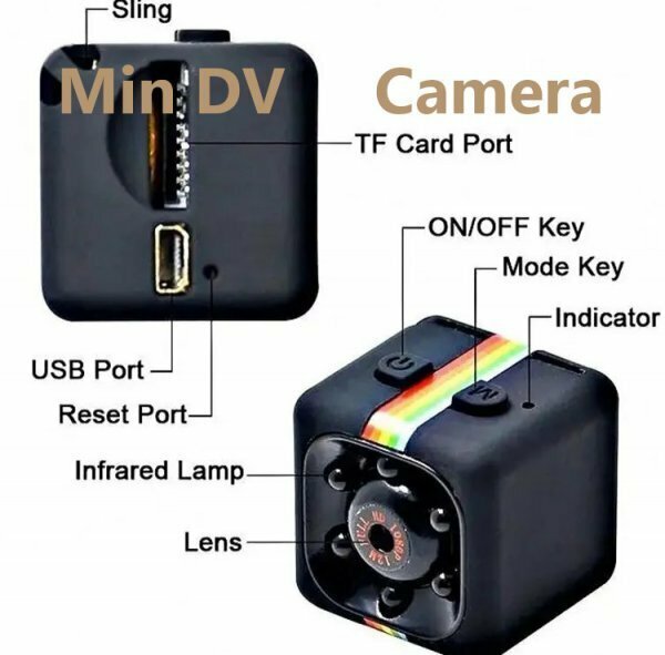 「送料無料」1080p ミニHD ビデオカメラ,ホームセキュリティー,車庫オフィス,ショップ,倉庫,ポータブル,アウトドア,ドライブレコーダーb　