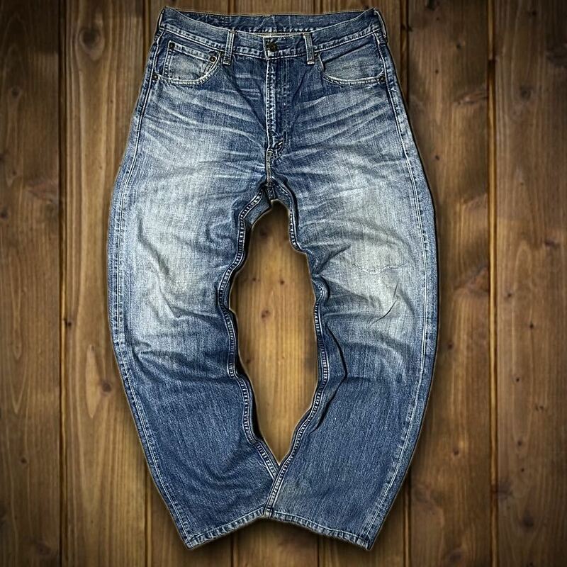 【1週間の特別値引き！】USED Levi's 503リペアデニム【革パッチ】W31inc