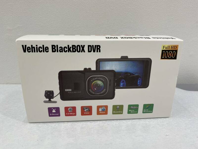  Vehicle BlackBOX DVR フルHD 1080 リアカメラ付きドライブレコーダー