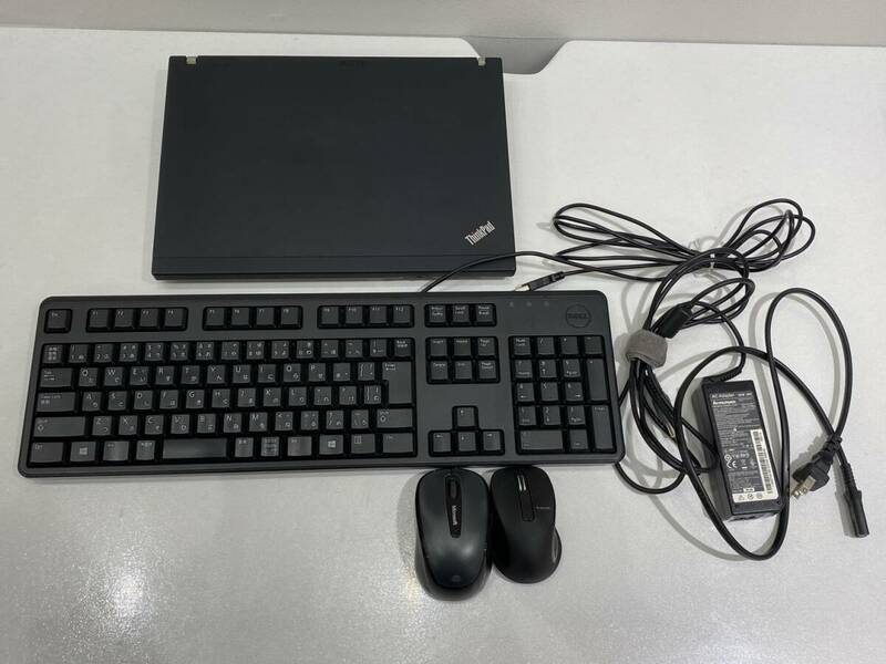 Lenovo ThinkPad X201 Core i7第1世代　DELL キーボード ELECOM マウス ３点セット　【動作未確認】